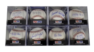 Lot of 8 Signed HOFers’ Baseballs w/ Sandy Koufax & Cal Ripken Jr.